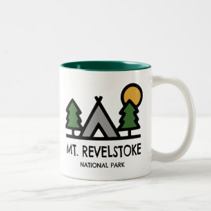 Caneca De Café Em Dois Tons Parque Nacional Monte Revelstoke