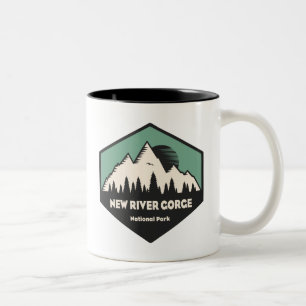 Caneca De Café Em Dois Tons Parque Nacional New River Gorge