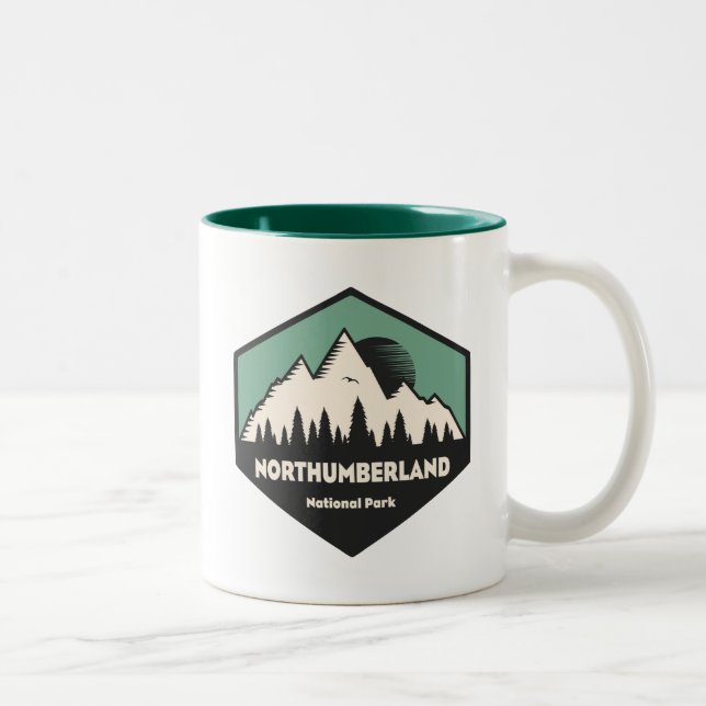 Caneca De Café Em Dois Tons Parque Nacional Northumberland (Direita)