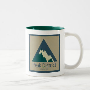 Caneca De Café Em Dois Tons Parque Nacional Peak District Rústico