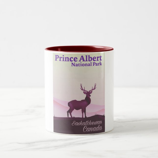 Caneca De Café Em Dois Tons Parque Nacional Prince Albert, Saskatchewan, Canad (Centro)