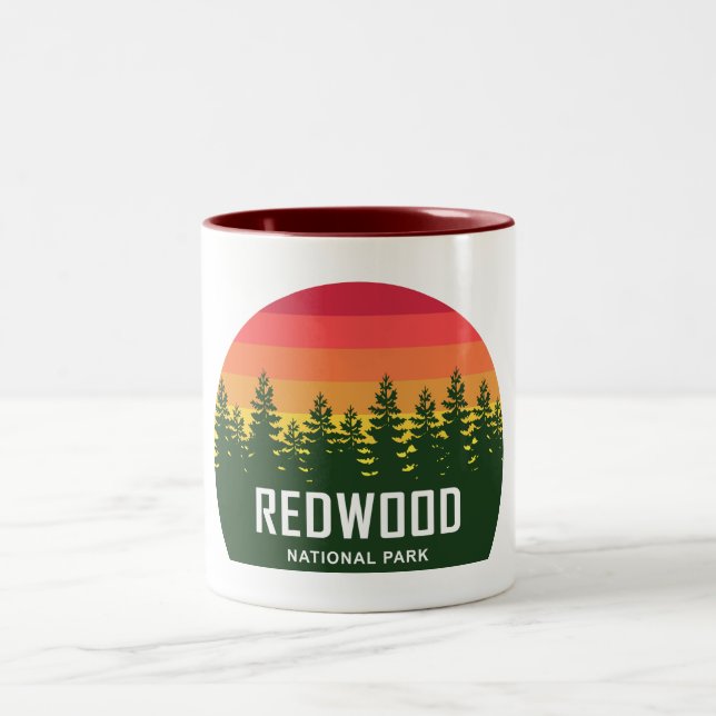 Caneca De Café Em Dois Tons Parque Nacional Redwood (Centro)