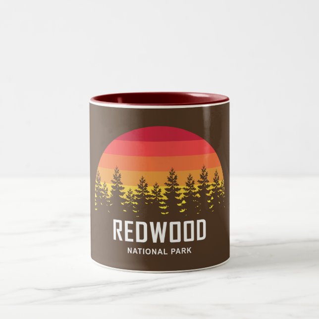Caneca De Café Em Dois Tons Parque Nacional Redwood (Centro)