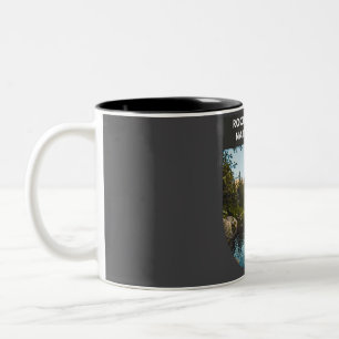 Caneca De Café Em Dois Tons Parque Nacional Rocky Mountain