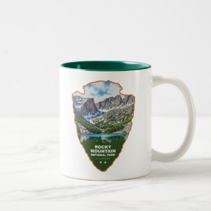 Caneca De Café Em Dois Tons Parque Nacional Rocky Mountain Colorado Arrowhead