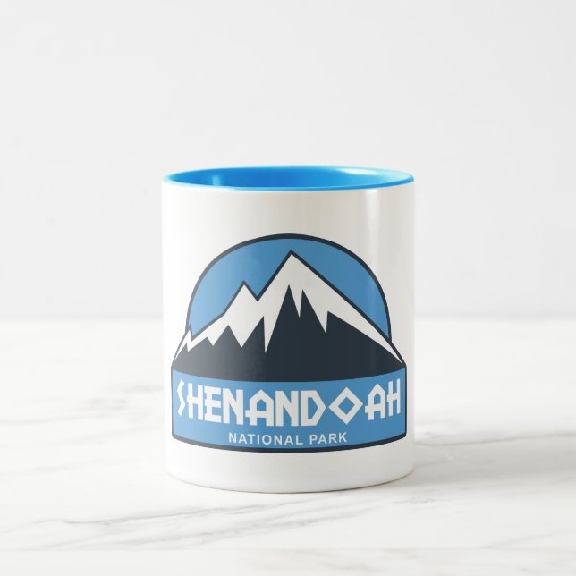Caneca De Café Em Dois Tons Parque Nacional Shenandoah (Centro)