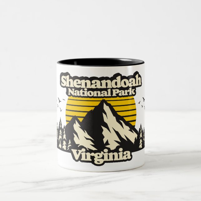 Caneca De Café Em Dois Tons Parque Nacional Shenandoah (Centro)