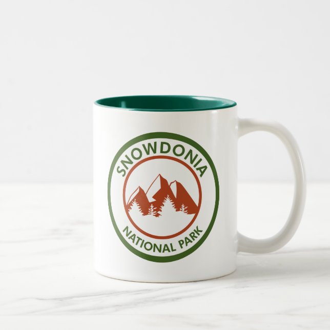 Caneca De Café Em Dois Tons Parque Nacional Snowdonia (Direita)