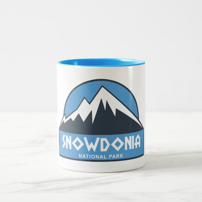 Caneca De Café Em Dois Tons Parque Nacional Snowdonia (Centro)