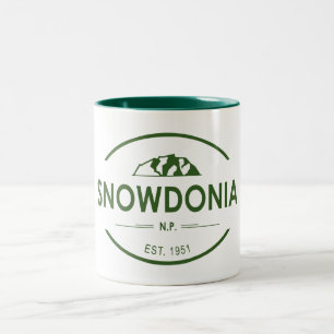 Caneca De Café Em Dois Tons Parque Nacional Snowdonia
