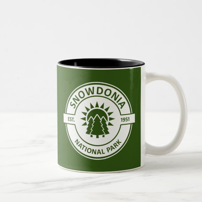Caneca De Café Em Dois Tons Parque Nacional Snowdonia (Direita)