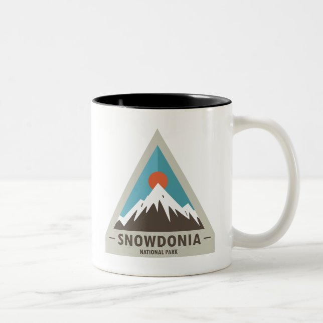 Caneca De Café Em Dois Tons Parque Nacional Snowdonia (Direita)