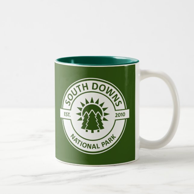 Caneca De Café Em Dois Tons Parque Nacional South Downs (Direita)