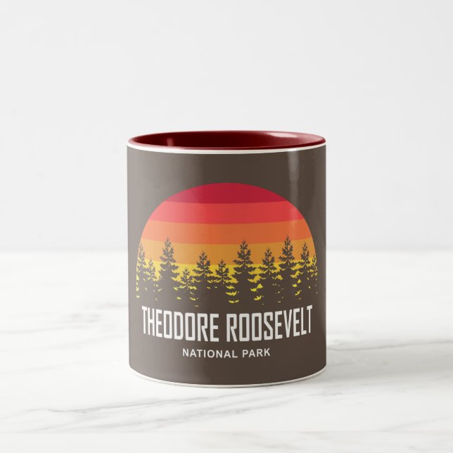 Caneca De Café Em Dois Tons Parque Nacional Theodore Roosevelt (Centro)