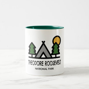 Caneca De Café Em Dois Tons Parque Nacional Theodore Roosevelt