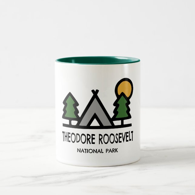 Caneca De Café Em Dois Tons Parque Nacional Theodore Roosevelt (Centro)