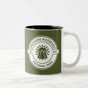 Caneca De Café Em Dois Tons Parque Nacional Theodore Roosevelt