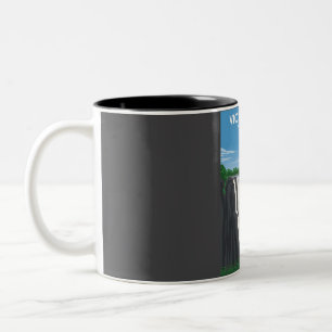Caneca De Café Em Dois Tons Parque Nacional Victoria Falls Zâmbia África Viage