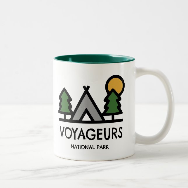 Caneca De Café Em Dois Tons Parque Nacional Voyageurs (Direita)