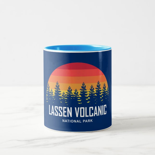 Caneca De Café Em Dois Tons Parque Nacional Vulcânico Lassen (Centro)