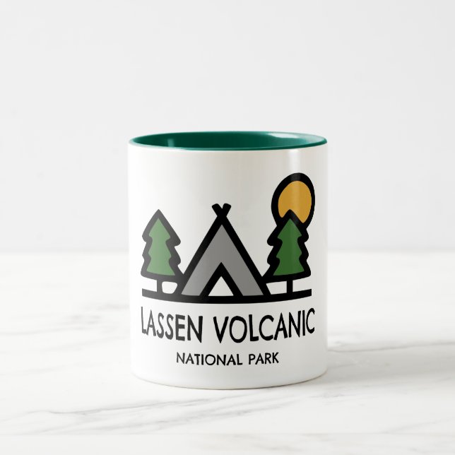 Caneca De Café Em Dois Tons Parque Nacional Vulcânico Lassen (Centro)