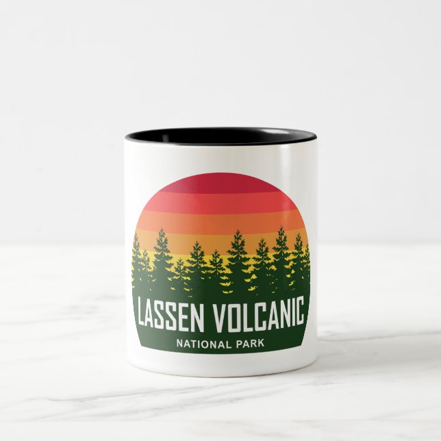 Caneca De Café Em Dois Tons Parque Nacional Vulcânico Lassen (Centro)