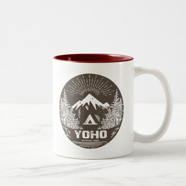 Caneca De Café Em Dois Tons Parque Nacional Yoho (Direita)