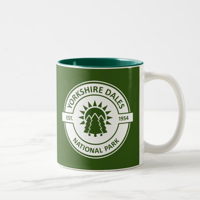 Caneca De Café Em Dois Tons Parque Nacional Yorkshire Dales (Direita)