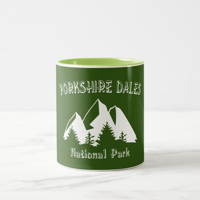 Caneca De Café Em Dois Tons Parque Nacional Yorkshire Dales (Centro)