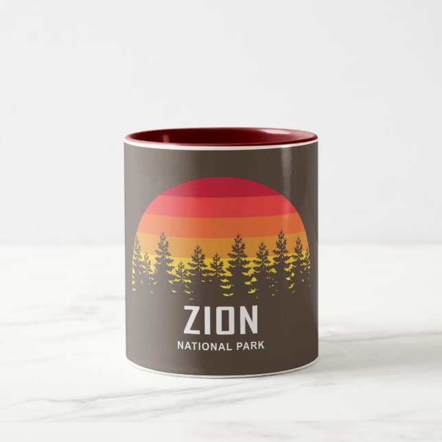 Caneca De Café Em Dois Tons Parque Nacional Zion (Centro)