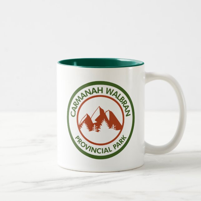 Caneca De Café Em Dois Tons Parque Provincial Carmanah Walbran (Direita)