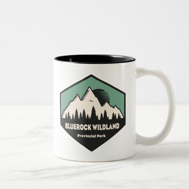 Caneca De Café Em Dois Tons Parque Provincial de Bluerock Wildland (Direita)