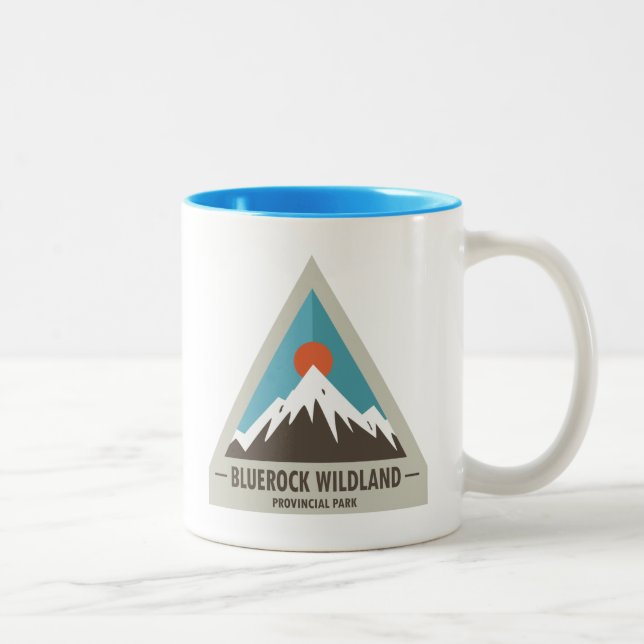 Caneca De Café Em Dois Tons Parque Provincial de Bluerock Wildland (Direita)