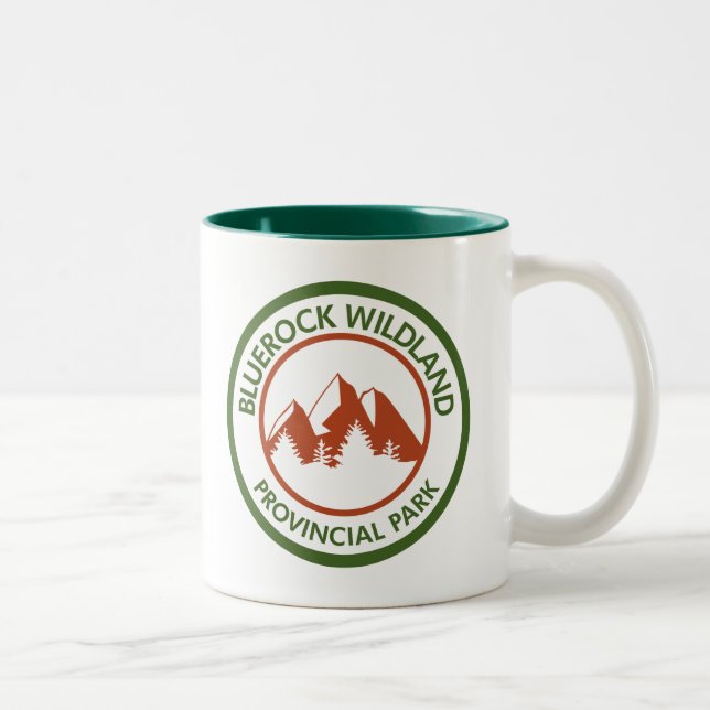 Caneca De Café Em Dois Tons Parque Provincial de Bluerock Wildland (Direita)