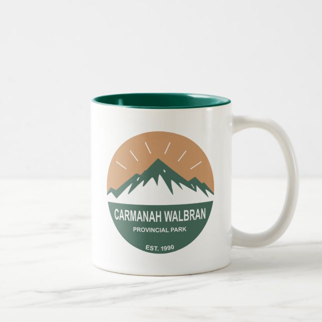 Caneca De Café Em Dois Tons Parque Provincial de Carmanah Walbran (Direita)