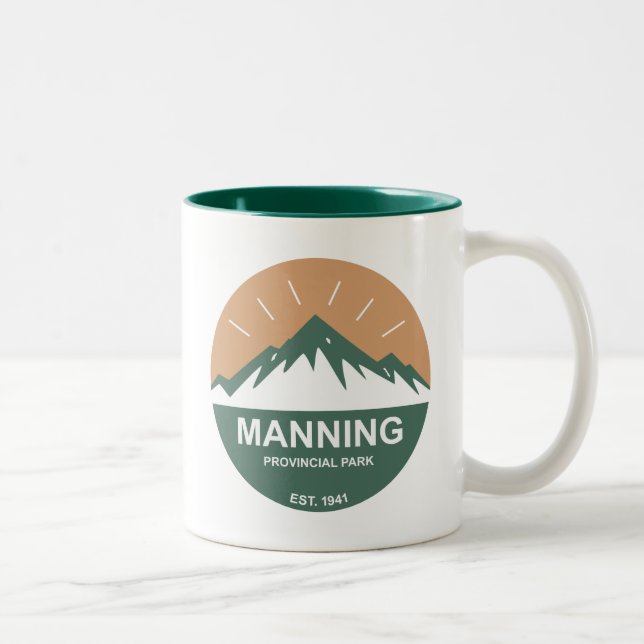 Caneca De Café Em Dois Tons Parque Provincial de Manning (Direita)