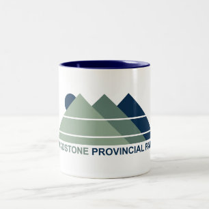 Caneca De Café Em Dois Tons Parque Provincial Gladstone Montanha Sol
