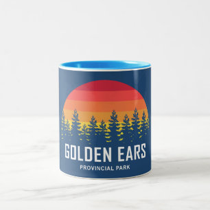 Caneca De Café Em Dois Tons Parque Provincial Golden Ears Colúmbia Britânica