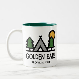 Caneca De Café Em Dois Tons Parque Provincial Golden Ears Colúmbia Britânica
