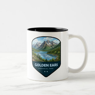 Caneca De Café Em Dois Tons Parque Provincial Golden Ears Escudo