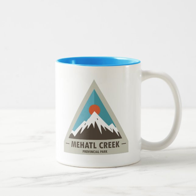 Caneca De Café Em Dois Tons Parque Provincial Mehatl Creek (Direita)