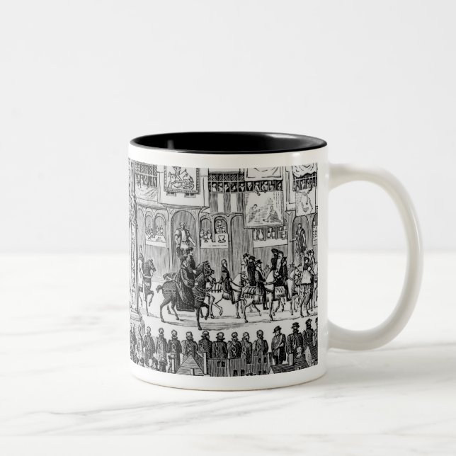 Caneca De Café Em Dois Tons Parte da procissão da coroação (Direita)