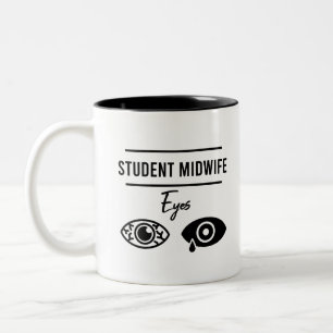 Caneca De Café Em Dois Tons Parteira Enfermeira Costume Midwifery Engraçado G
