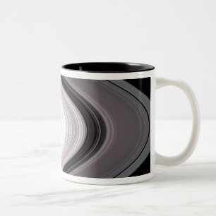 Caneca De Café Em Dois Tons Partículas pequenas em Saturnoà  ìg. s anéis