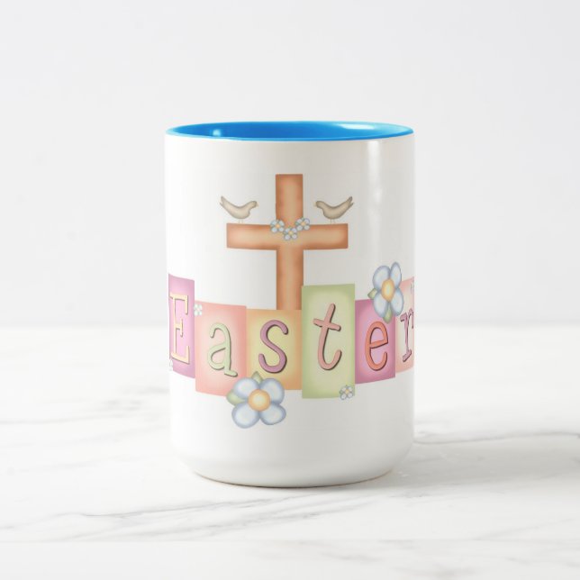 Caneca De Café Em Dois Tons Páscoa (Centro)