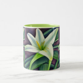Caneca De Café Em Dois Tons Páscoa Lily