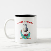 Páscoa Surprise Seagull Mug