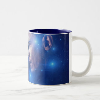 Caneca De Café Em Dois Tons Passagem da tocha, John F. Kennedy Barack Obama