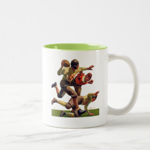 Caneca De Café Em Dois Tons Passagem de Quarterback