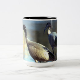 Caneca De Café Em Dois Tons Pássaro